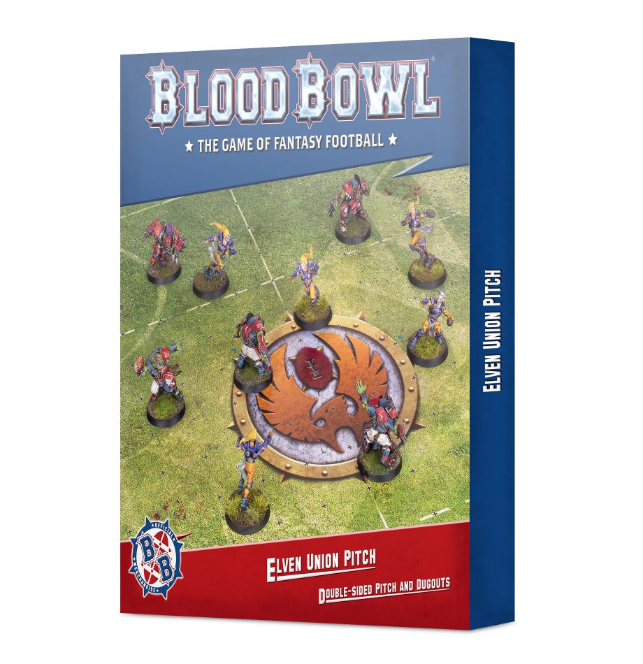Blood Bowl: Elven Union – Double-sided Pitch and Dugouts Set (ONLINE ORDER ONLY)