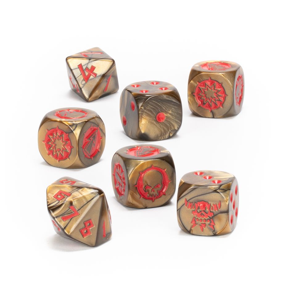 Blood Bowl: Chaos Dwarf Team Dice Set (Online Order Only)