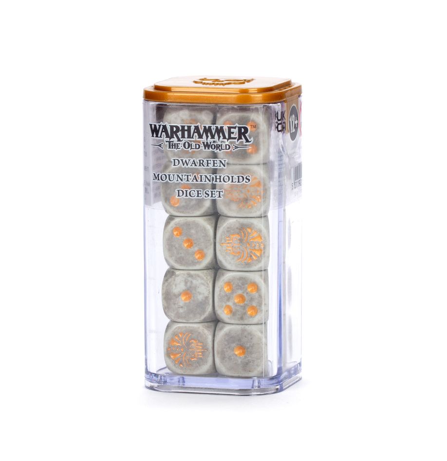 Warhammer: The Old World - Dwarfen Mountain Holds - Dice Set (ONLINE ORDER ONLY)