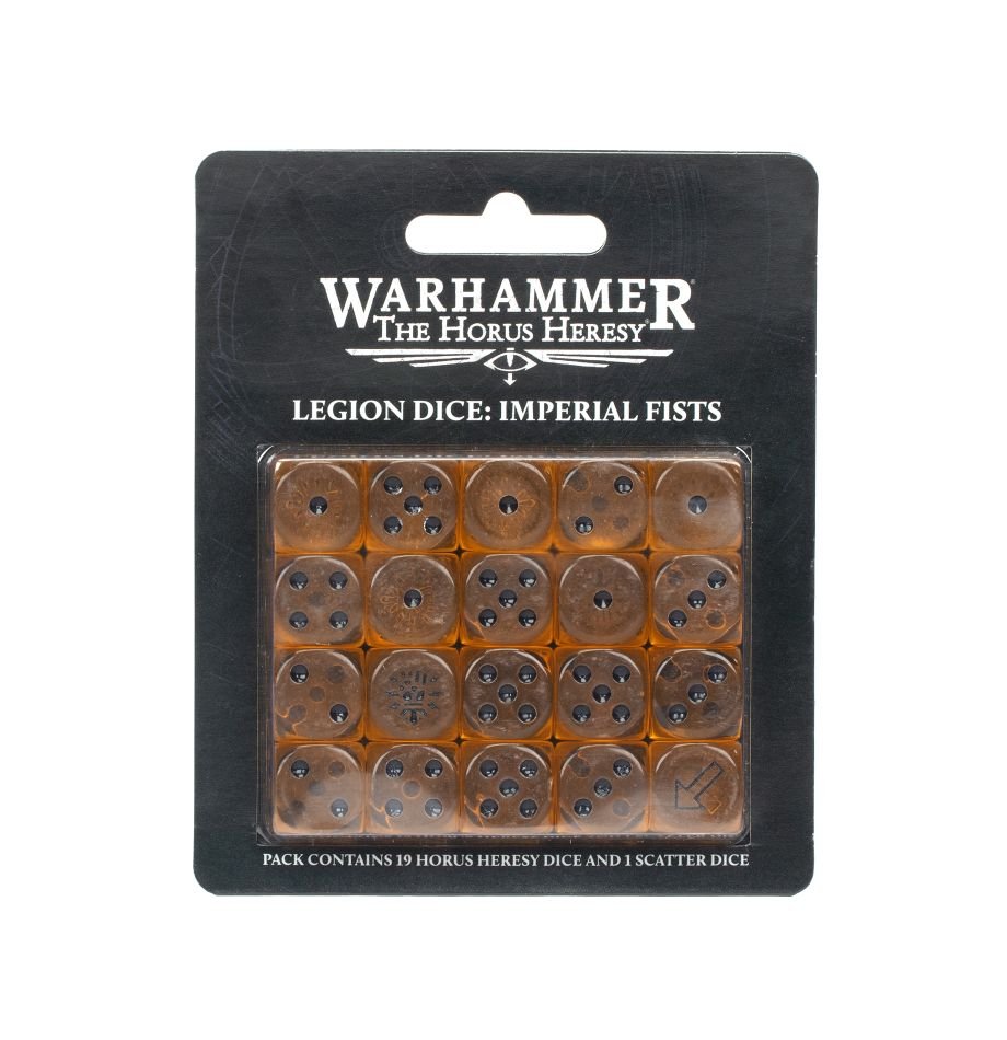 Warhammer: The Horus Heresy - Legion Dice – Imperial Fists (ONLINE ORDER ONLY)