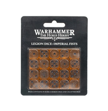 Warhammer: The Horus Heresy - Legion Dice – Imperial Fists (ONLINE ORDER ONLY)