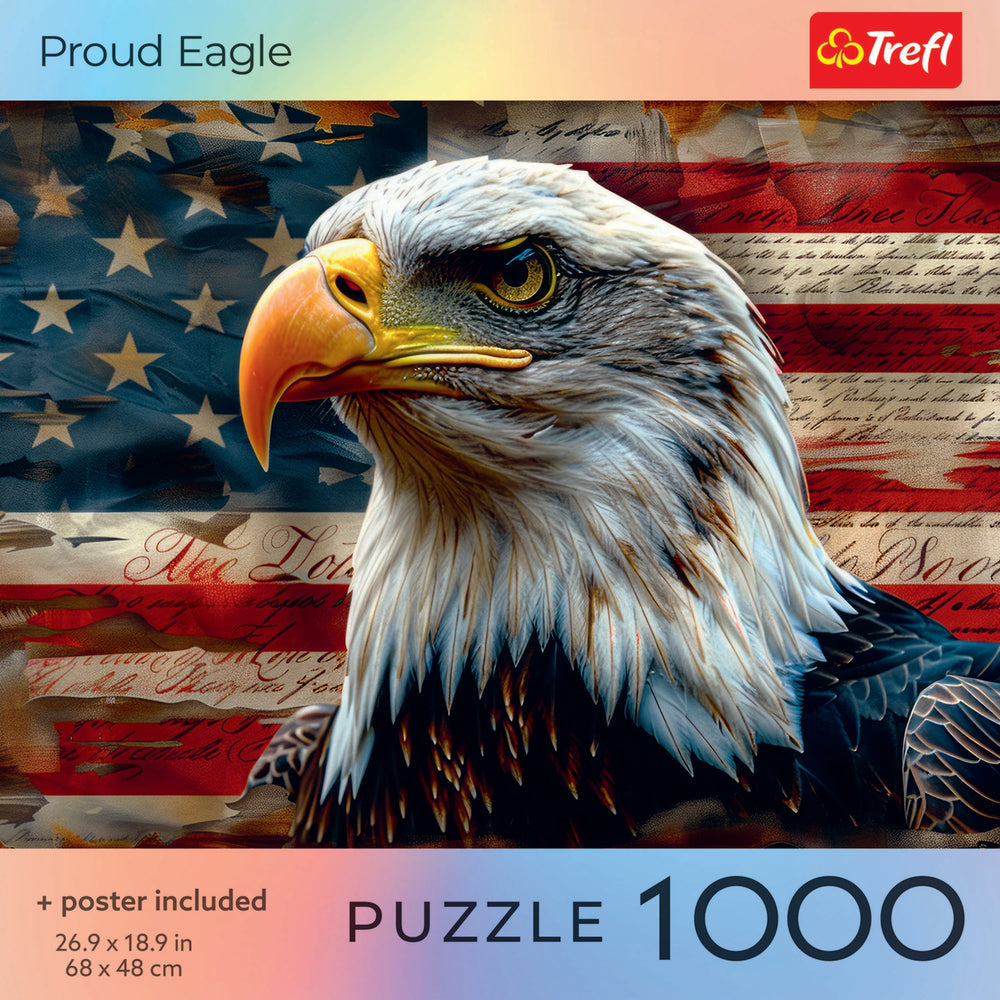 Trefl Red Proud Eagle 1000 Piece Puzzle