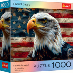 Trefl Red Proud Eagle 1000 Piece Puzzle