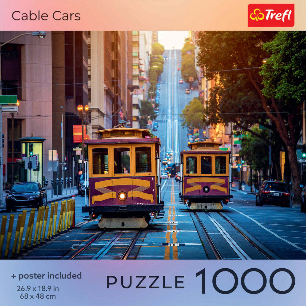 Trefl Red Cable Cars 1000 Piece Puzzle (ONLINE ORDER ONLY)