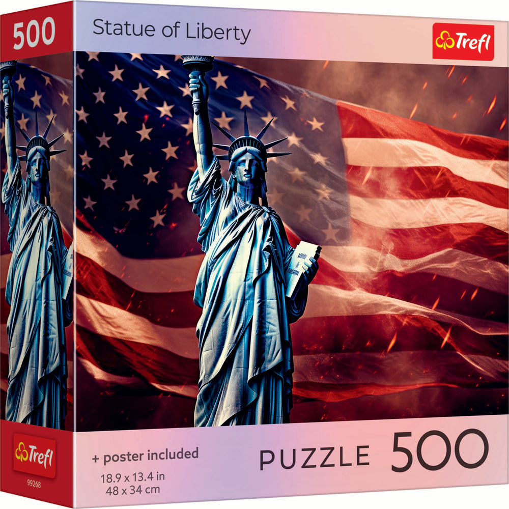 Trefl Red Statue of Liberty 500 Piece Puzzle (ONLINE ORDER ONLY)