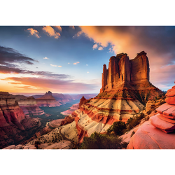 Trefl Red Breathtaking Desert Butte 1000 Piece Puzzle