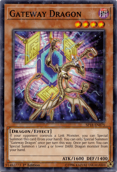 Gateway Dragon [SP18-EN025] Starfoil Rare (ONLINE ORDER ONLY)