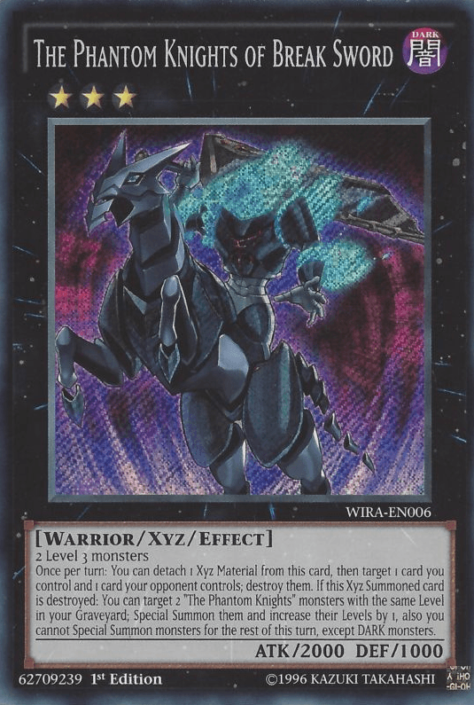 The Phantom Knights of Break Sword [WIRA-EN006] Secret Rare (ONLINE ORDER ONLY)