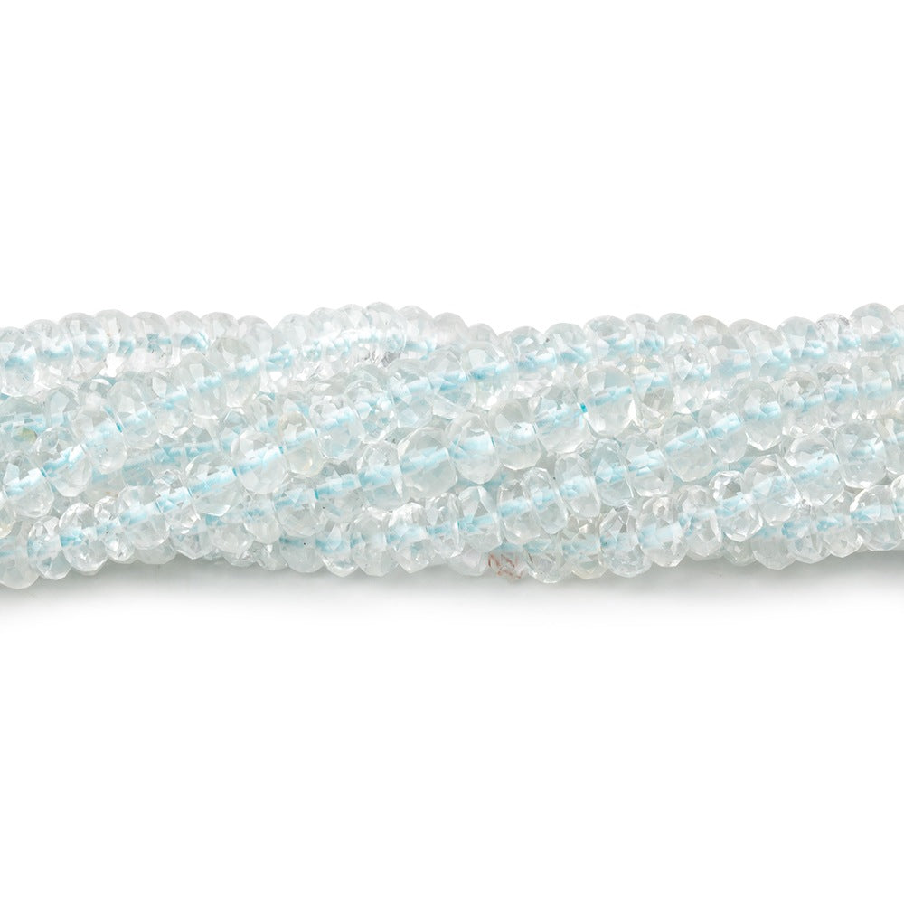 3.5-4mm Sky Blue Topaz Faceted Rondelle Beads 14.5 inch 172 beads (ONLINE ORDER ONLY)