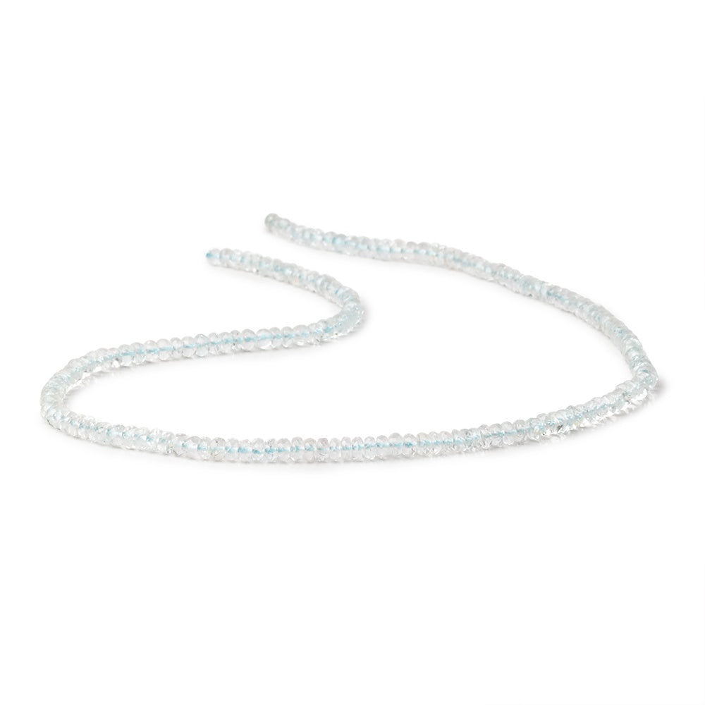 3.5-4mm Sky Blue Topaz Faceted Rondelle Beads 14.5 inch 172 beads (ONLINE ORDER ONLY)