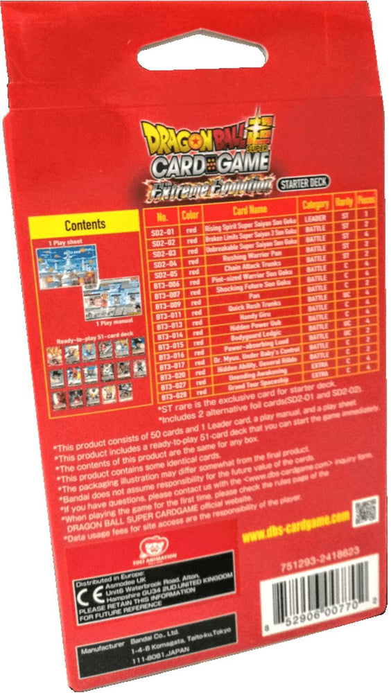 Starter Deck [DBS-SD02] - The Extreme Evolution (ONLINE ORDER ONLY)