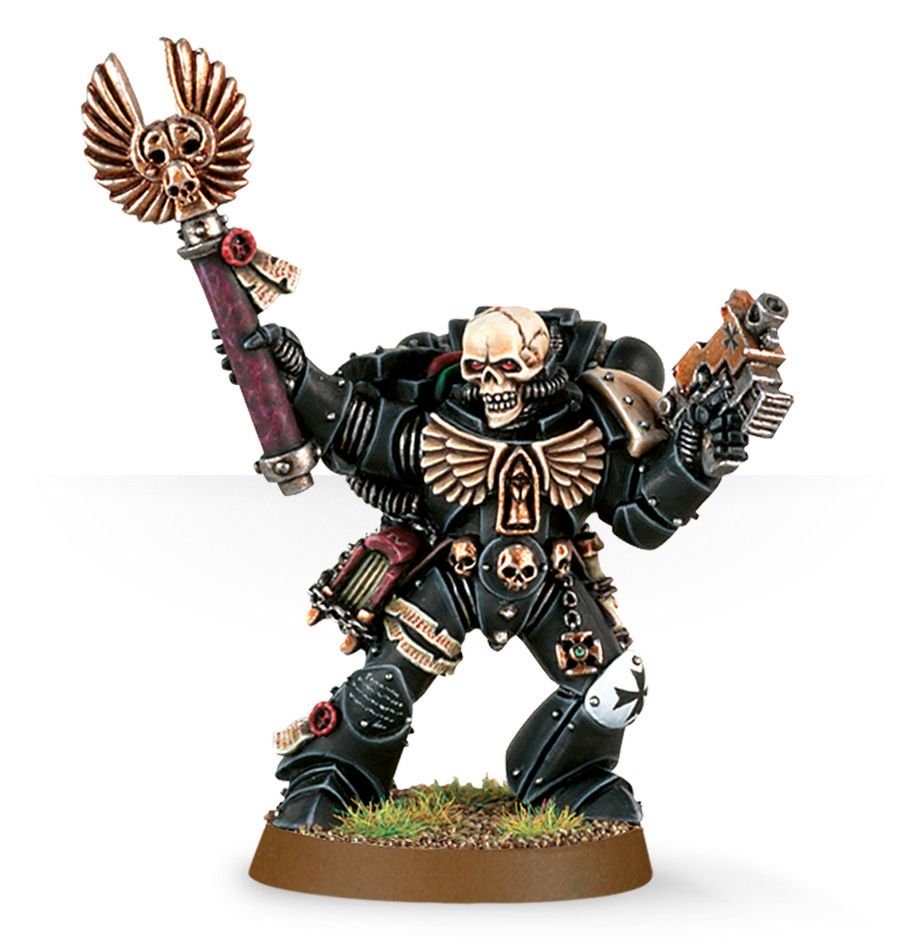 Warhammer 40K: Space Marines - Chaplain with Skull Helmet (ONLINE ORDER ONLY)