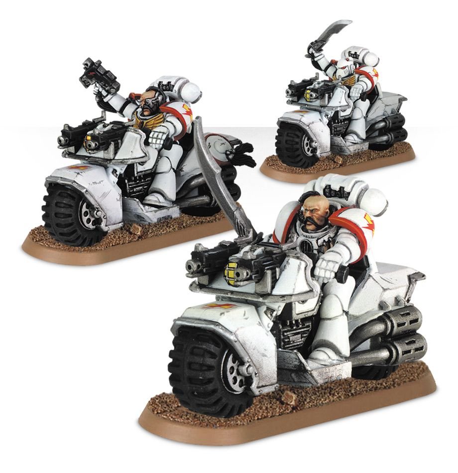 Warhammer 40K: White Scars - Bike Squad Upgrade Pack (ONLINE ORDER ONLY)