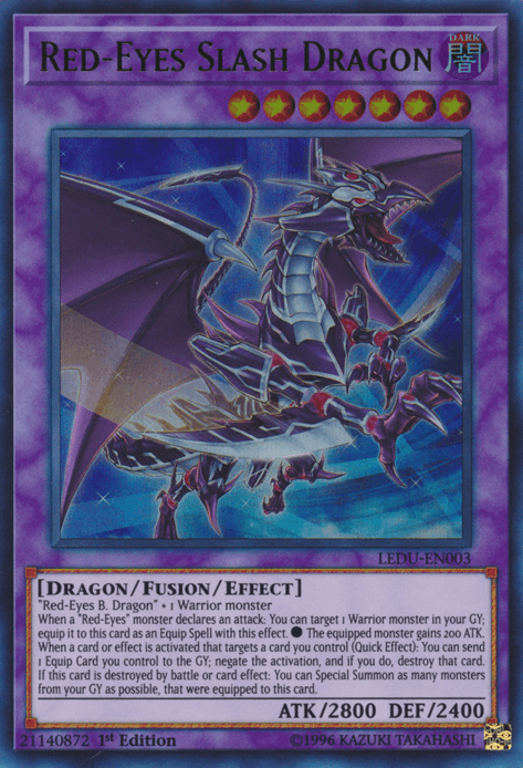 Red-Eyes Slash Dragon [LEDU-EN003] Ultra Rare (ONLINE ORDER ONLY)