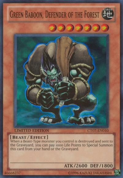 Green Baboon, Defender of the Forest [CT07-EN010] Super Rare (ONLINE ORDER ONLY)