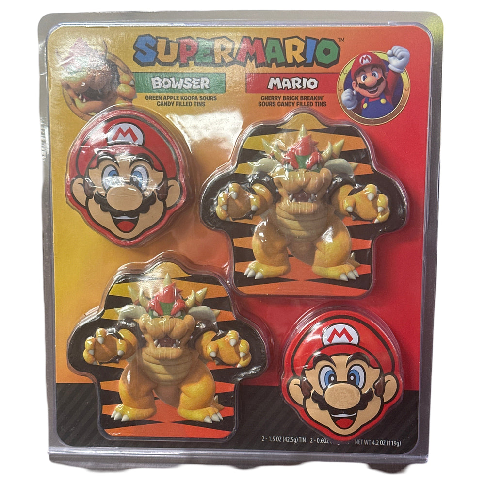 Super Mario and Bowser Candy Tin Collection (Online Order Only)