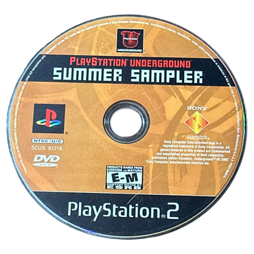 Playstation Underground Summer Sampler [2002] - Playstation 2 (ONLINE ORDER ONLY)
