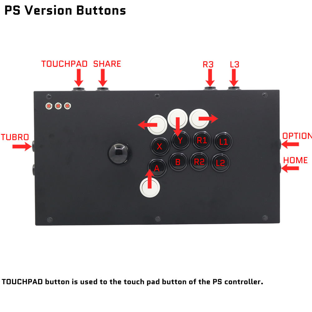 FightBox M8 Arcade Joystick Game Controller for PC/PS/XBOX/SWITCH (Online Only)