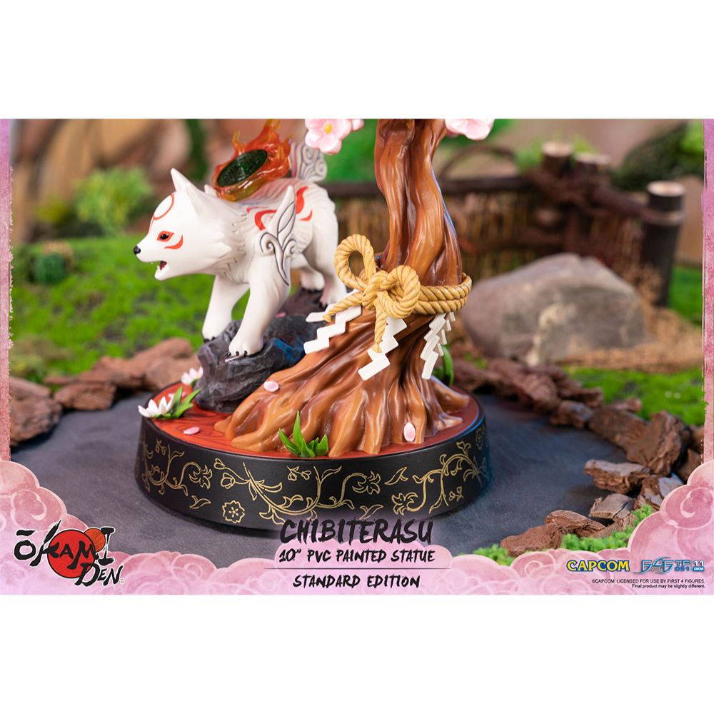 First 4 Figures: Okamiden - Chibiterasu 10-Inch PVC Statue (Standard Edition) (ONLINE ORDER ONLY)