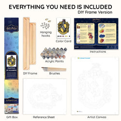 Hufflepuff Crest - Paint By Numbers Kit (ONLINE ORDER ONLY)