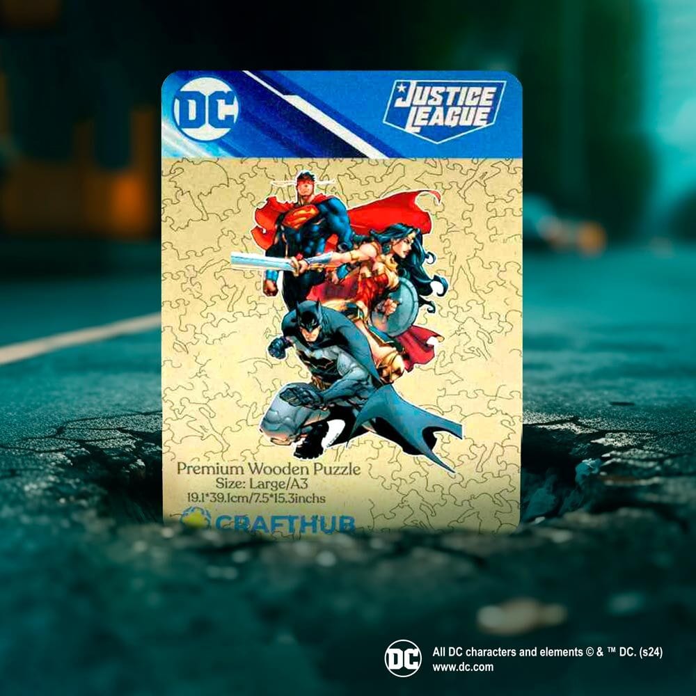 Justice League United Wooden Jigsaw Puzzle (Online Order Only)
