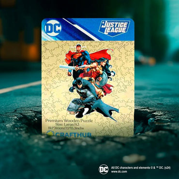 Justice League United Wooden Jigsaw Puzzle (Online Order Only)