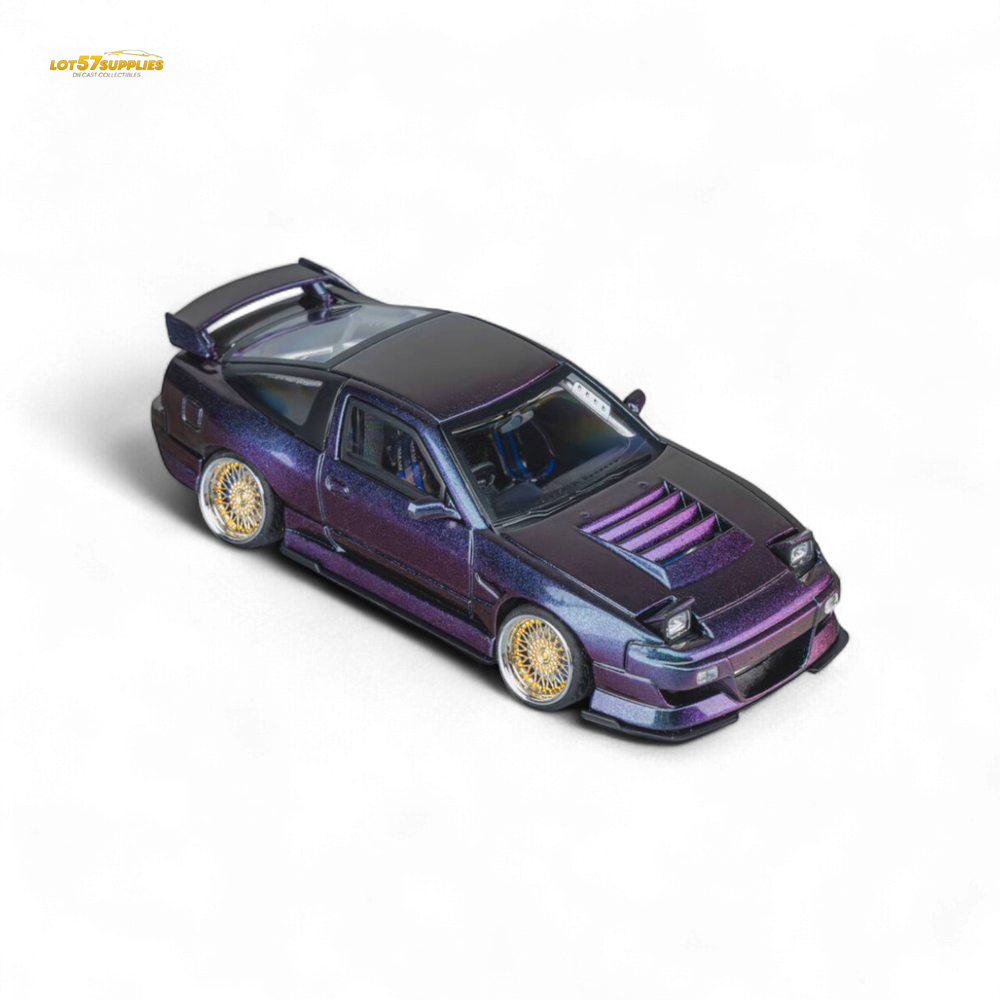 MicroTurbo Custom 180SX Spirit Rei - Purple Chameleon GMHS 2025 Special Edition 1:64 (ONLINE ORDER ONLY)