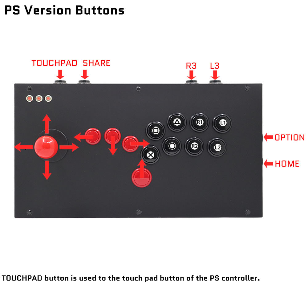 FightBox M1 All Button Leverless Arcade Game Controller for PC/PS/XBOX/SWITCH (Online Only)