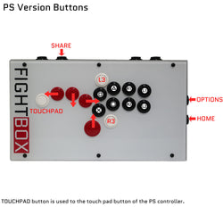 FightBox F10 Leverless Hitbox Style Arcade Controller for PS5/PC/Xbox/Switch (Online Only)