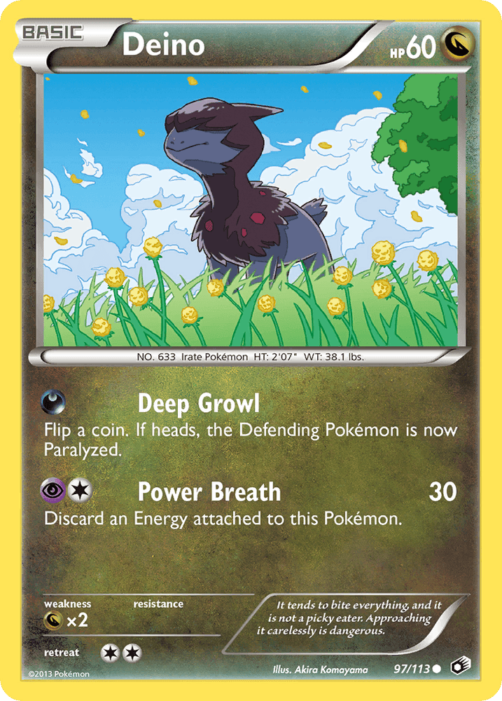 Deino (97/113) [Black & White: Legendary Treasures] (Online Only)