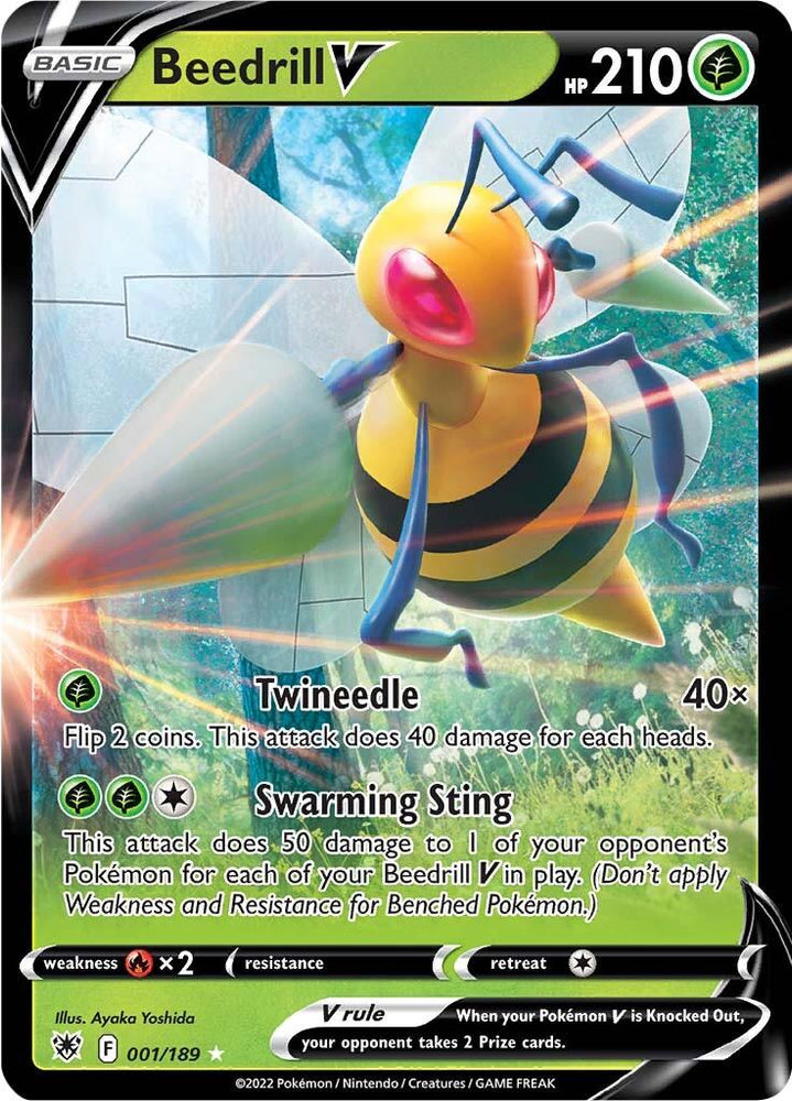 Beedrill V (001/189) [Sword & Shield: Astral Radiance] (Online Only)