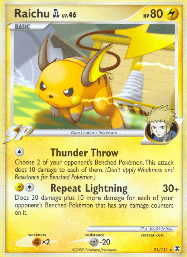 Raichu GL (31/111) [Platinum: Rising Rivals] (Online Only)