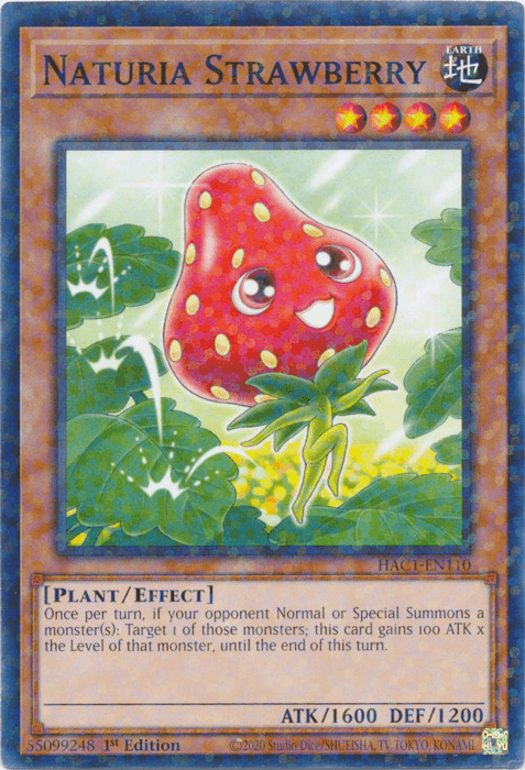 Naturia Strawberry (Duel Terminal) [HAC1-EN110] Common (ONLINE ORDER ONLY)