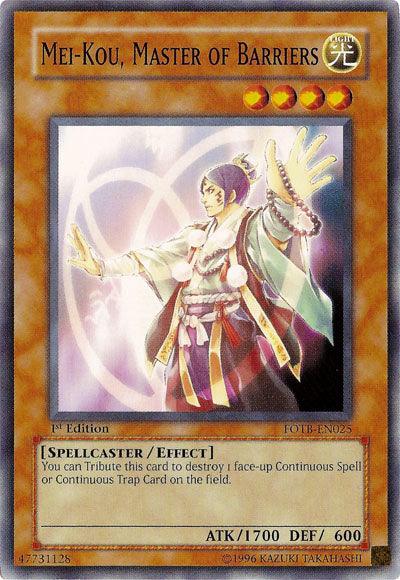 Mei-kou, Master of Barriers [FOTB-EN025] Common (ONLINE ORDER ONLY)