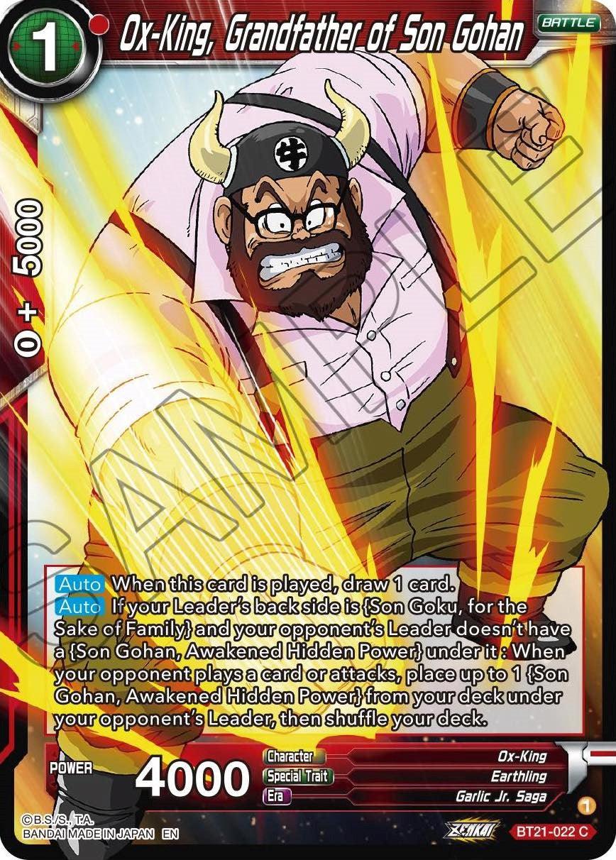 Ox-King, Grandfather of Son Gohan (BT21-022) [Wild Resurgence] (ONLINE ORDER ONLY)