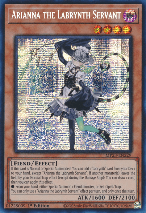Arianna the Labrynth Servant [MP23-EN229] Prismatic Secret Rare (ONLINE ORDER ONLY)