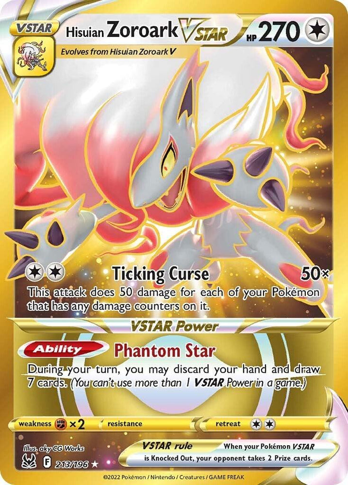 Hisuian Zoroark VSTAR (213/196) [Sword & Shield: Lost Origin] (Online Only)