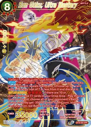 Son Goku, Ultra Mastery (SPR) (BT16-005) [Realm of the Gods] (ONLINE ORDER ONLY)