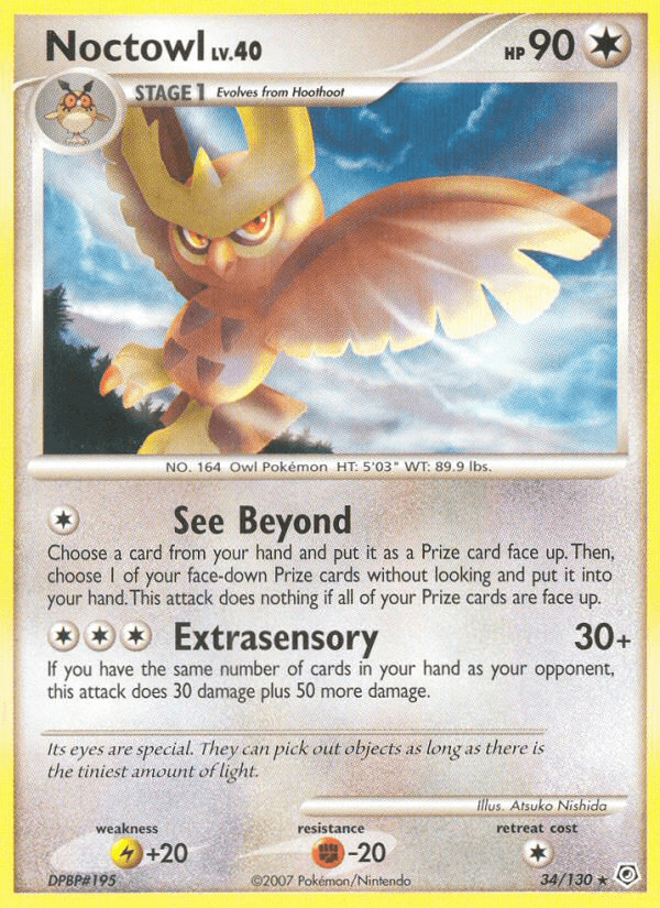 Noctowl (34/130) [Diamond & Pearl: Base Set] (Online Only)