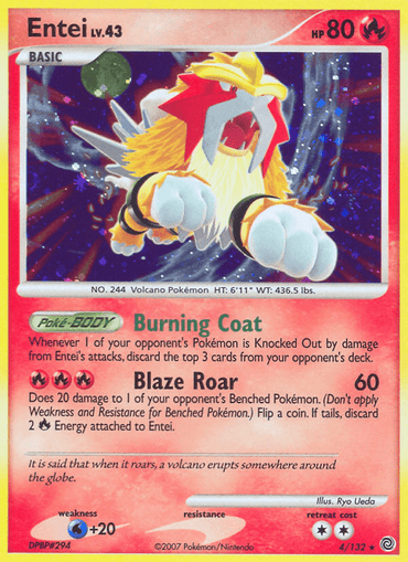 Entei (4/132) [Diamond & Pearl: Secret Wonders] (Online Only)