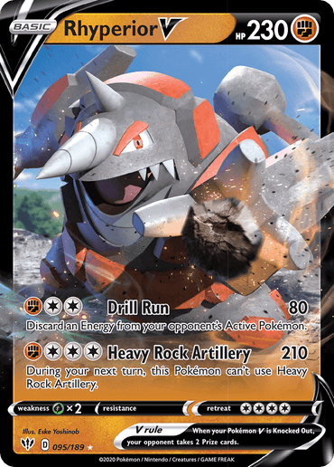 Rhyperior V (095/189) [Sword & Shield: Darkness Ablaze] (Online Only)