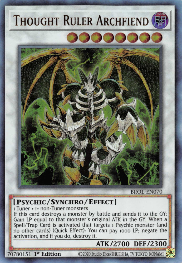 Thought Ruler Archfiend [BROL-EN070] Ultra Rare (ONLINE ORDER ONLY)