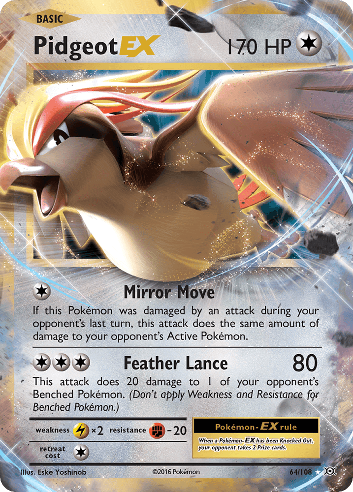 Pidgeot EX (64/108) [XY: Evolutions] (Online Only)