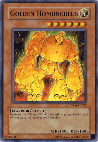 Golden Homunculus [WC6-EN001] Super Rare (ONLINE ORDER ONLY)