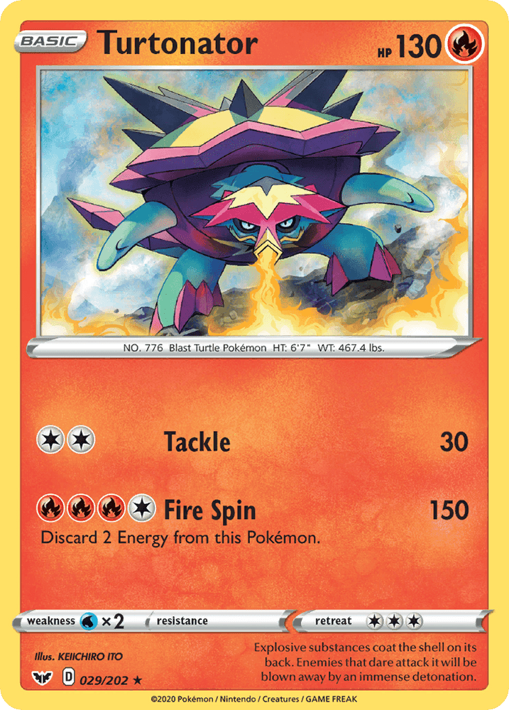 Turtonator (029/202) [Sword & Shield: Base Set] (Online Only)