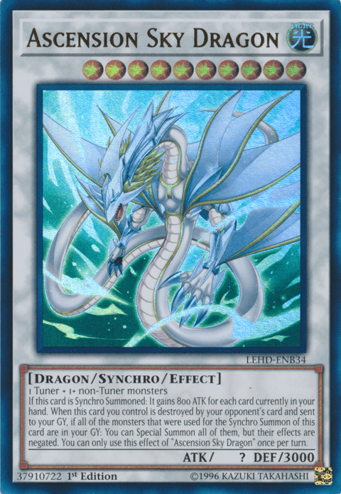 Ascension Sky Dragon [LEHD-ENB34] Ultra Rare (ONLINE ORDER ONLY)