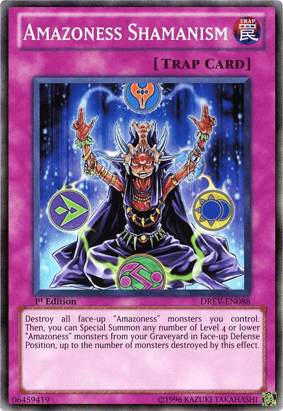 Amazoness Shamanism [DREV-EN088] Super Rare (ONLINE ORDER ONLY)