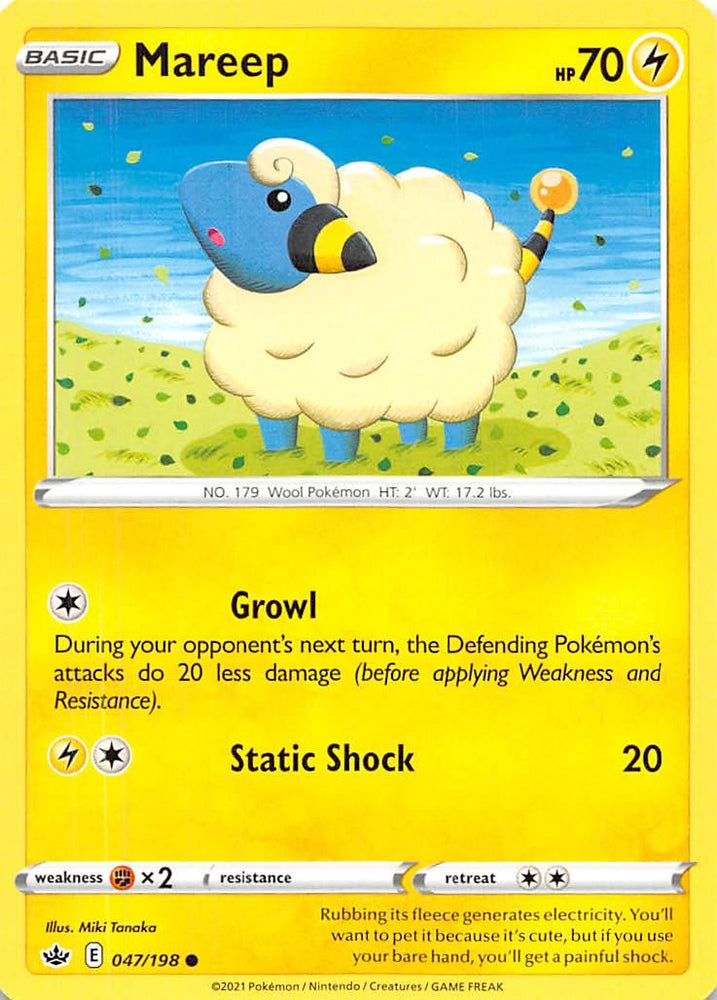 Mareep (047/198) [Sword & Shield: Chilling Reign] (Online Only)