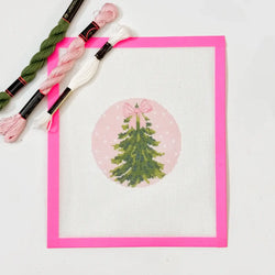 Cotswold Co Designs - Hand-Painted Bow Christmas Tree Needlepoint Ornament Canvas (ONLINE ORDER ONLY)