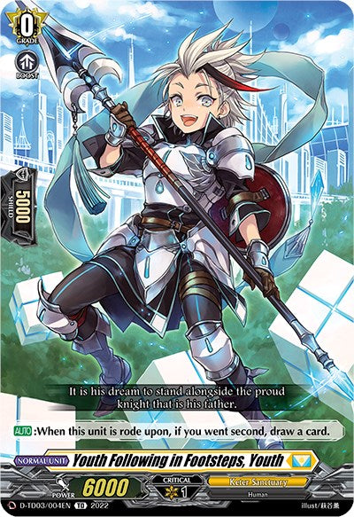 Youth Following in Footsteps, Youth (D-TD03/004EN) [Raika Koshiba -Skyfall Executors-]